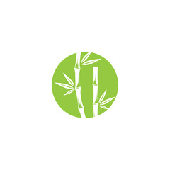 Bamboo Logo Template vector icon illustration design