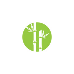 Bamboo Logo Template vector icon illustration design