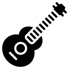 Guitar icon, Birthday party related vector illustration