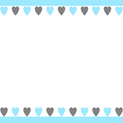 ハート　イラスト　シンプル　フレーム