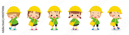 Fototapete 可愛い幼稚園児たちのイラスト 年少さんキッズ6人組 セット ぽこたぽこ Fototapete 可愛い幼稚園児たちのイラスト 年少さんキッズ6人組 セット ぽこたぽこ