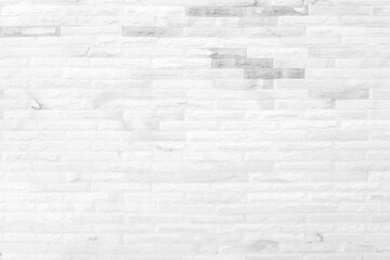 White grunge brick wall texture background for stone tile block painted in grey light color wallpaper modern interior and exterior and room backdrop design
