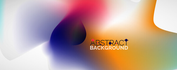 Fluid color gradient abstract background, trendy colorful wallpaper. Vector illustration for placards, brochures, posters, banners and covers