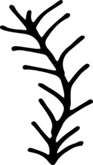 Obraz premium Winter holidays, christmas new year. Doodle, sketch, hand-drawn graphic illustration. Print, textiles.