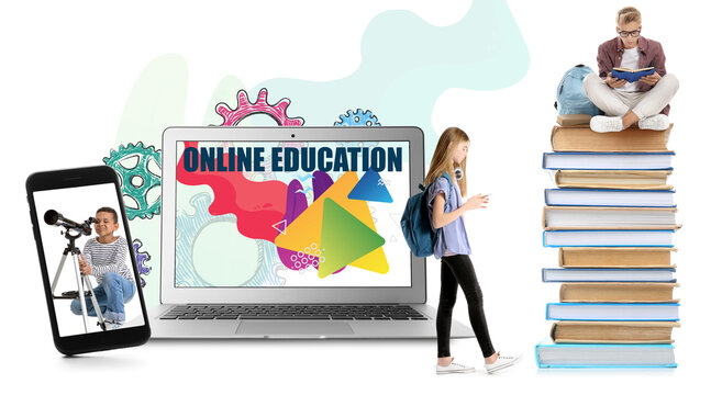 Mobile phone on white background