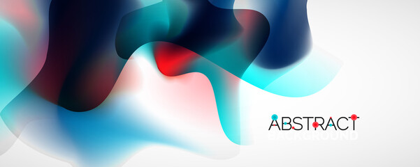 Fluid color gradient abstract background, trendy colorful wallpaper. Vector illustration for placards, brochures, posters, banners and covers
