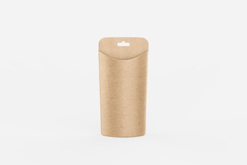 Retail pillow shaped gift box isolated on white background. 3d illustration