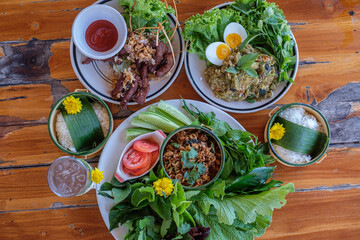 Healthy food, good taste and spicy of northern Thai people.