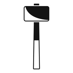 Sledge hammer icon. Simple illustration of sledge hammer vector icon for web design isolated on white background