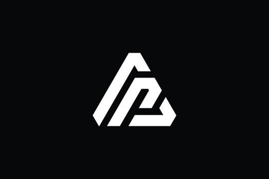 AP logo letter design on luxury background. PA logo monogram initials letter concept. CP icon logo design. PC elegant and Professional letter icon design on black background. AP PA CP PC