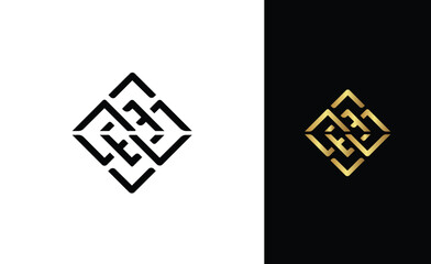 Letter E symbol, Geometry Logo Design Vector, E logotype emblem vector