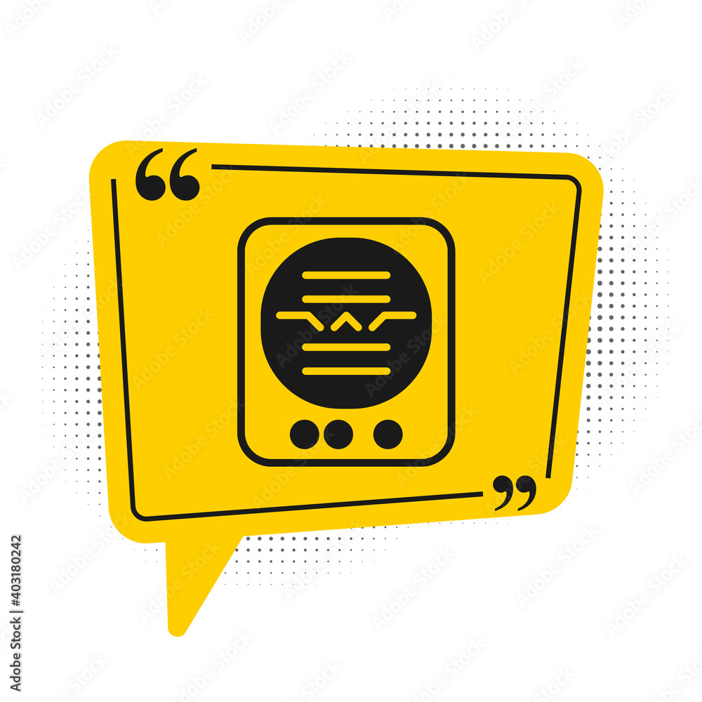 Poster black attitude indicator is an instrument used in an aircraft to inform the pilot of the orientation