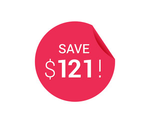 Save $121 dollars, $121 us dollar save