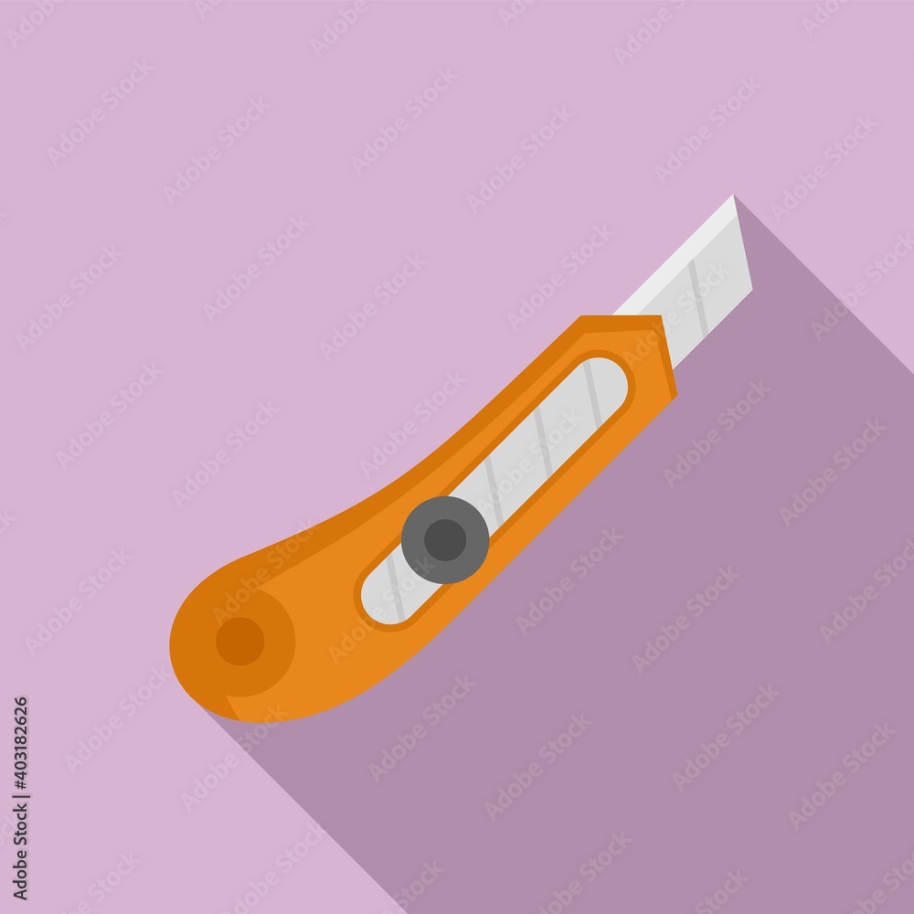 Poster cutter object icon. flat illustration of cutter object vector icon for web design