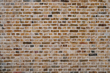 Brick wall background. Panoramic view. Copy space.