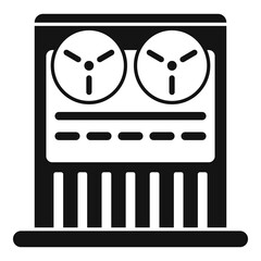 Old video recorder icon. Simple illustration of old video recorder vector icon for web design isolated on white background