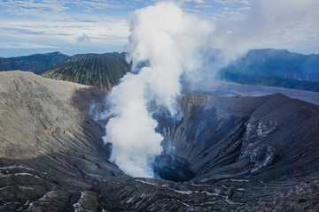 Volcano Bromo, one of the active volcanoes in Indonesia