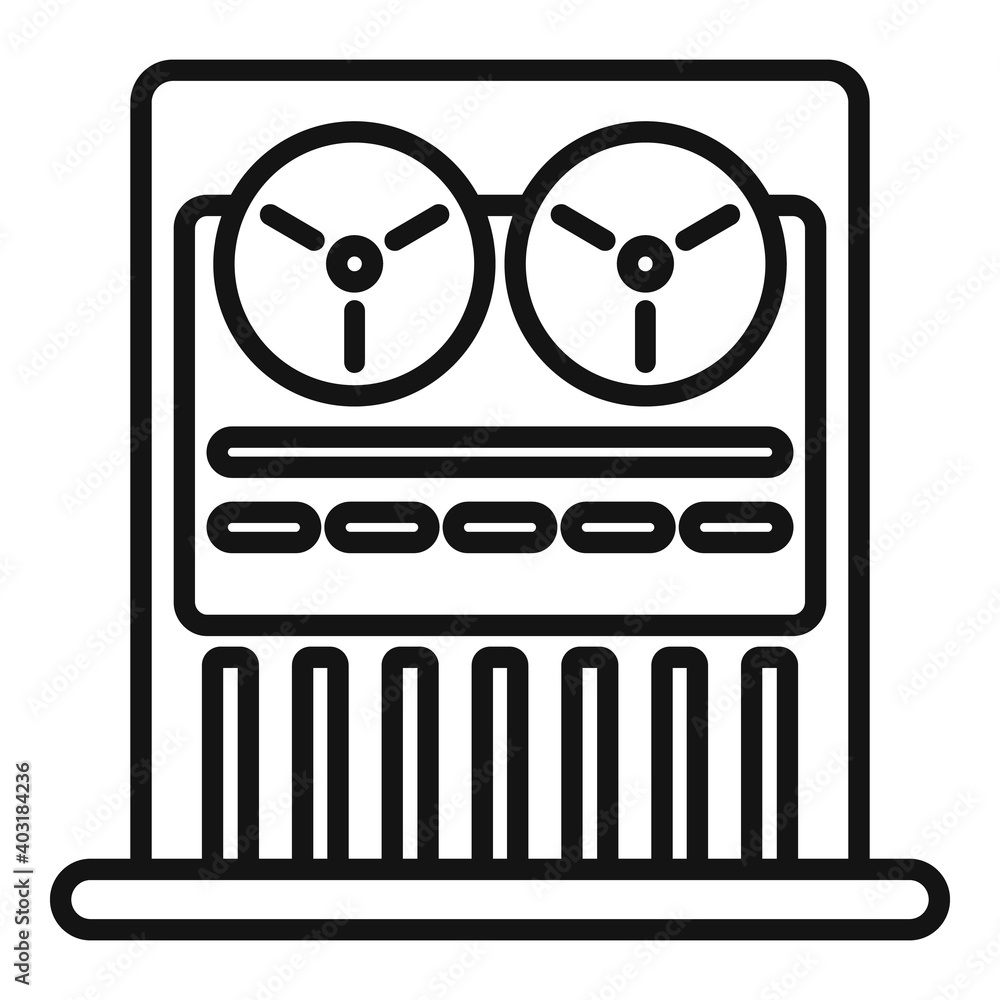 Poster old video recorder icon. outline old video recorder vector icon for web design isolated on white bac