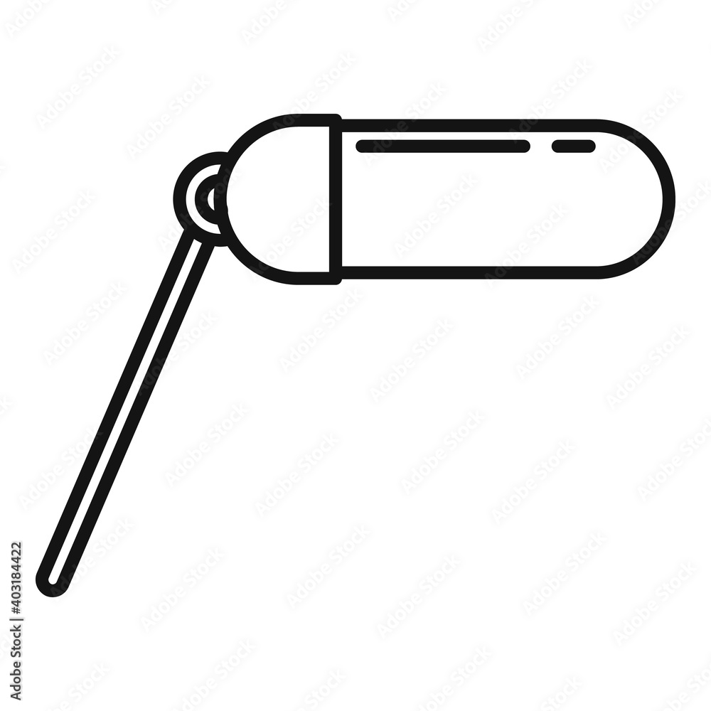 Poster video microphone icon. outline video microphone vector icon for web design isolated on white backgro