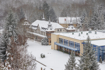 Blick über das winterliche Alexisbad