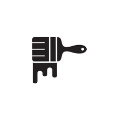 paint brush icon symbol sign vector