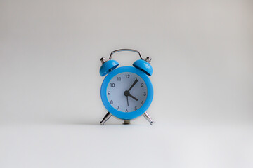 blue alarm clock