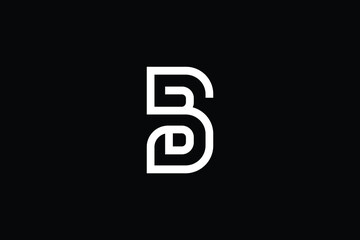 BD logo letter design on luxury background. DB logo monogram initials letter concept. BD icon logo design. DB elegant and Professional letter icon design on black background. B D DB BD