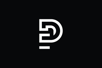 EP logo letter design on luxury background. PE logo monogram initials letter concept. ED icon logo design. DE elegant and Professional letter icon design on black background. ED DE EP PE