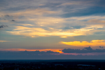 Clouds on sunrise