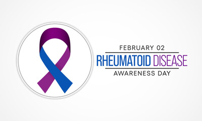 Vector illustration on the theme of Rheumatoid Disease awareness day observed each year on February 2nd.