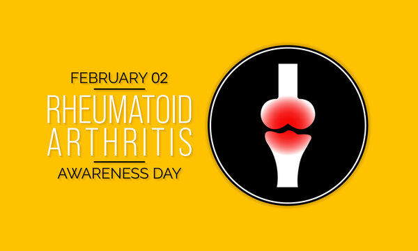 Vector illustration on the theme of Rheumatoid Disease awareness day observed each year on February 2nd. - Powered by Adobe