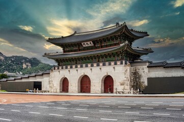 Obraz premium Gyeongbokgung Palace in Seoul, South Korea