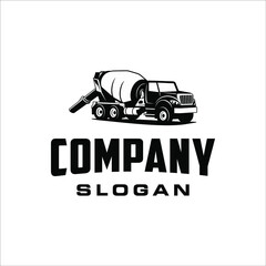 Concrete truck with retro and classic style design © Dedy Andreas