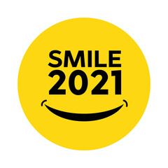 T-shirt hand lettered calligraphic design. Smile design