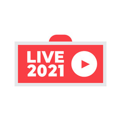 Live Streaming icon. Air live sign. Live Streaming icon vector