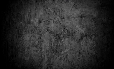 Old wall texture cement dark black gray  background abstract grey color design are light with white gradient background.