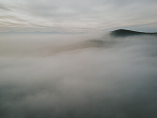 fog on the lake