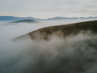 fog in the mountains