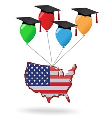 United States of America and graduation party 