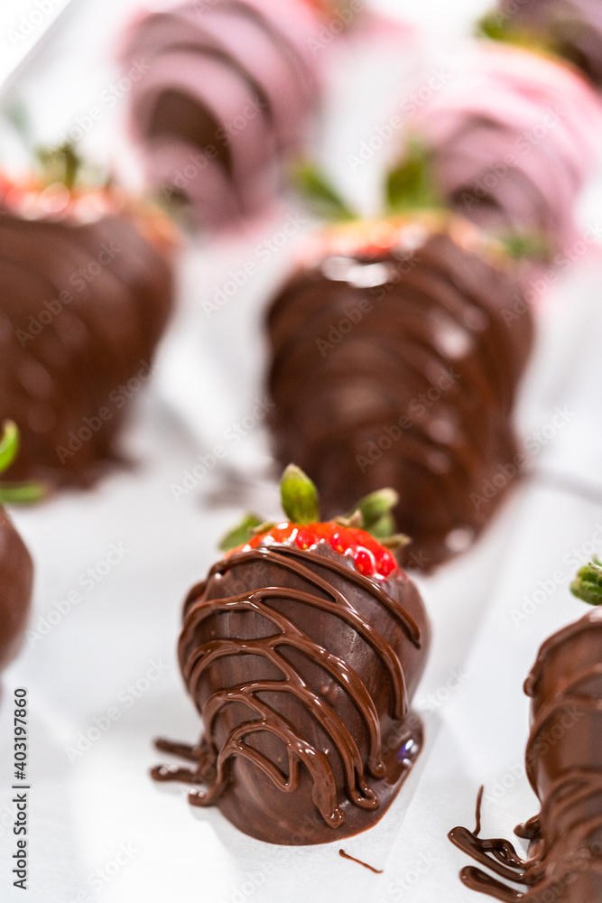 Poster Chocolate dipped strawberries