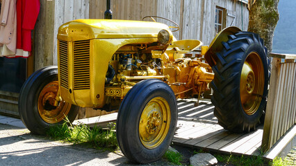 Golden tractor