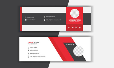 professional creative modern Corporate email signature design.

