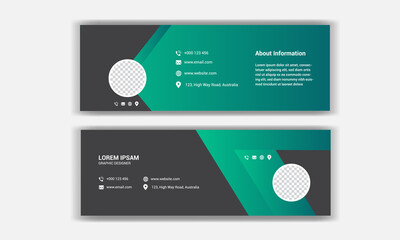 creative Email signature template design