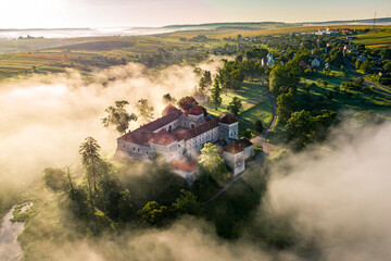 Aerial Svirzh Castle in Ukraine © nakonechnyi_o