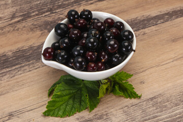 Fresh ripe sweet black currant