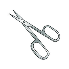 Scissors for manicure. Vector stock illustration eps10