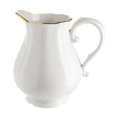 Antique ceramic teapot isolated on white background.
Full depth of field with clipping path.