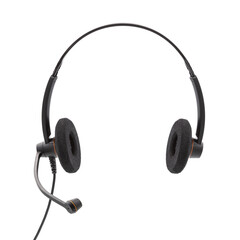 Hands free headphones isolated on white background.
Full depth of field with clipping path.