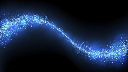 キラキラ輝く光の波