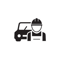 car repairman icon symbol sign vector